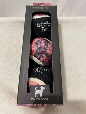 Floral & Black Dog Toy Set